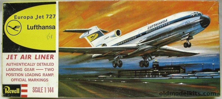 Revell 1/144 Boeing 727-100 Europa Jet Lufthansa, H240 plastic model kit